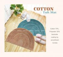 HALF MOON COTTON TUFT MAT 40*60