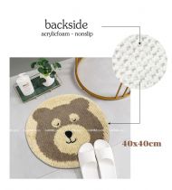 THẢM SOFT POLY TRÒN HÌNH MẶT THÚ 40*40CM