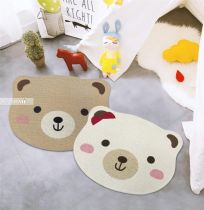 THẢM COTTON IN  40*55 BEAR FACE