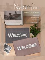 THẢM NYLON IN 45*65 DOOR MAT  WELCOME 