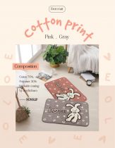 THẢM COTTON IN 35*50 RABBIT